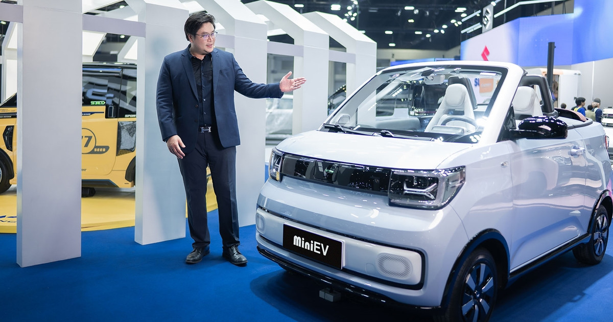 อีวี ไพรมัส อวดโฉม WULING เพิ่มอีก 2 รุ่น WULING BAOJUN YEP และ รถไฟฟ้าแบรนด์ WULING MINI EV CONVERTIBLE ในงาน Motor Expo