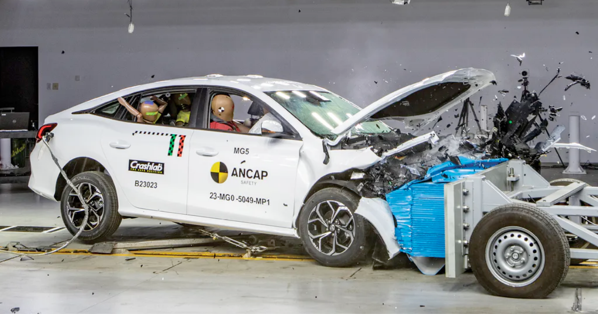 งานเข้า...MG 5 รับเกรด 0 ดาวจากการทดสอบการชนที่ ANCAP