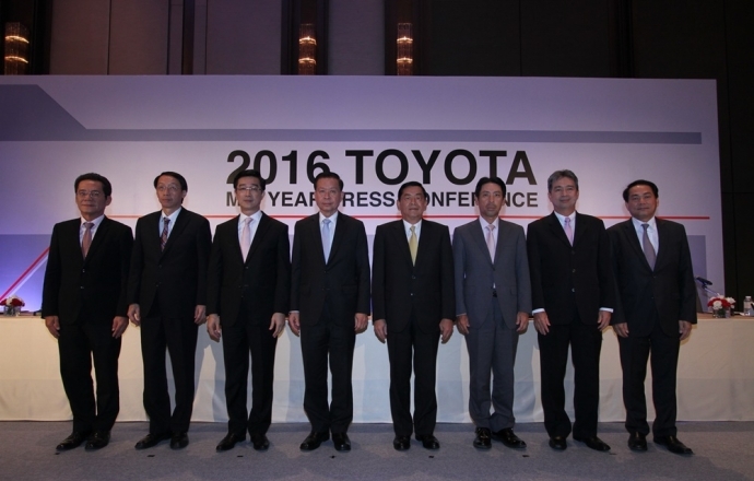 Toyota ปรับประมาณการตลาดรถยนต์คาดยอดขายรวมอยู่ที่ 740,000 คัน ในปี 2559 ยืนยันไทยเป็นศูนย์กลางการผลิตที่สำคัญในภูมิภาค