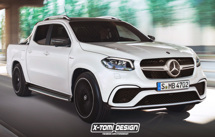 เรนเดอร์กระบะหรูเวอร์ชั่นแรง Mercedes-Benz X 63 AMG