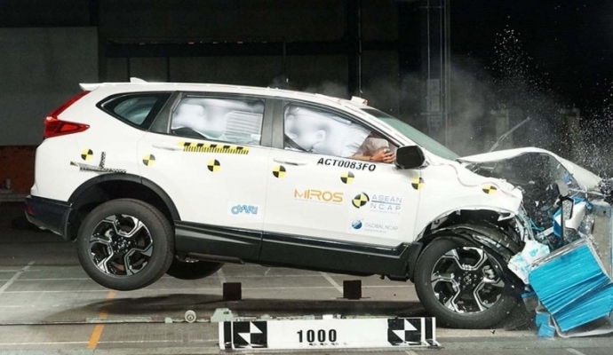 Honda ปลื้ม CR-V เจนใหม่ คว้าที่สุดความปลอดภัยระดับ 5 ดาวจาก Asean NCAP