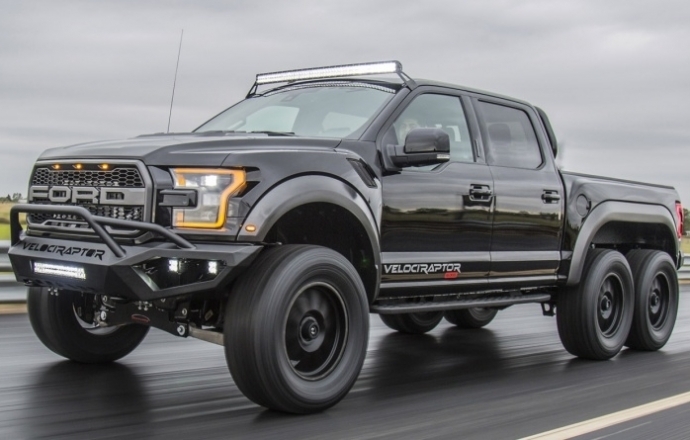 ชมคันจริง กระบะ Ford F-150 VelociRaptor 6x6 6 ล้อ เปิดตัวแล้วในงาน SEMA Show 2017