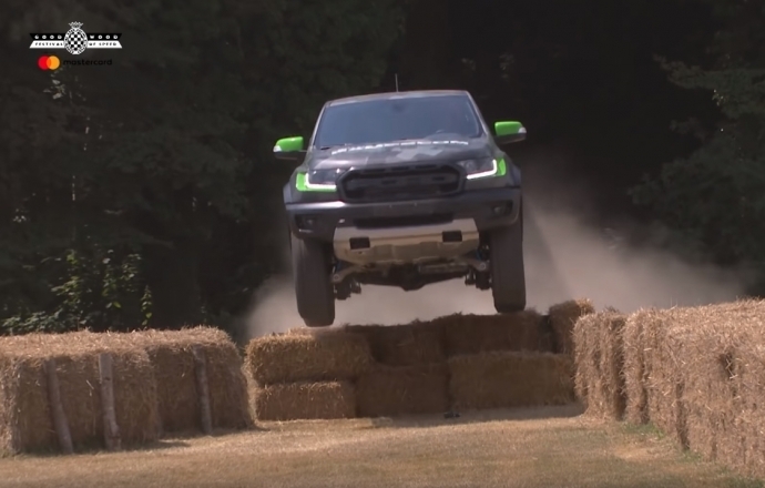 คลิปวีดีโอ Ford Ranger Raptor โชว์กระโดดที่งาน Goodwood