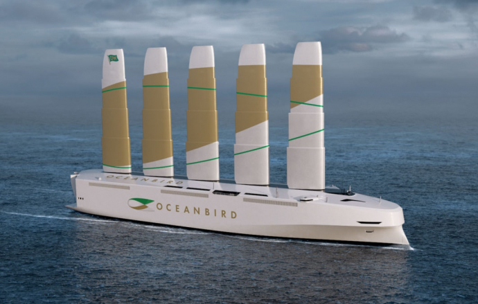 เชื่อไหม...เปิดภาพเรือ OceanBird ที่สามารถบรรทุกรถยนต์ได้ 7,000 คัน และใช้พลังงานลมในการขับเคลื่อน