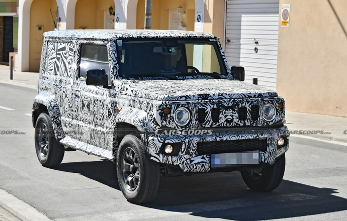 จับได้คาตา!! 2021 Suzuki Jimny ออฟโรดจิ๋ว วิ่งพรางตัวในเวอร์ชั่นฐานล้อยาว คาดอาจมีรุ่น 5 ประตู เสริมทัพ