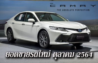 ยอดขายรถใหม่ยังไม่เพิ่ม ตลาดรถยนต์ตุลาคมยอดขายรวม 64,462 คัน ลดลง 13% รอสัญญาณบวกในงาน Motor Expo 2021