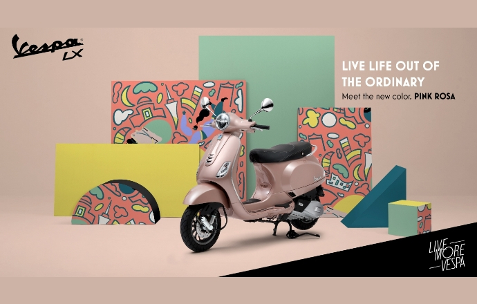 เวสป้าออกสีใหม่เอาใจสาว ๆ กับ Vespa LX 125 i-Get “PINK ROSA” ในราคา 91,900 บาท