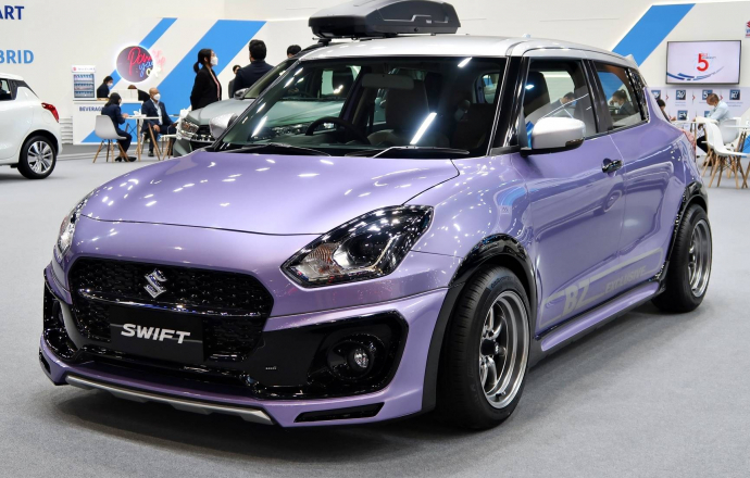 ชมคันจริง SUZUKI SWIFT แต่งใหม่รอบคัน สีม่วงโดนใจ พร้อมราคาค่าตกแต่ง ที่งาน Motor Expo 2022